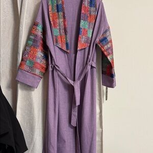 Colorful Patchwork Sleeve Robe